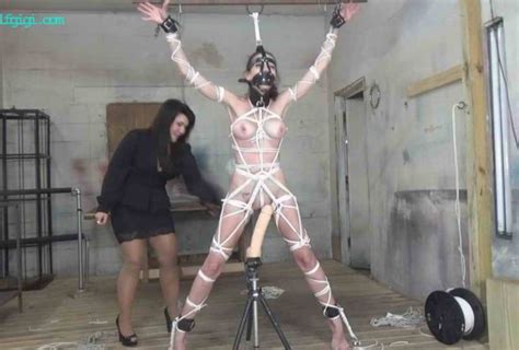 Slyyy Standing Spread Eagle With Miles Of Rope MILF GiGi S Bondage