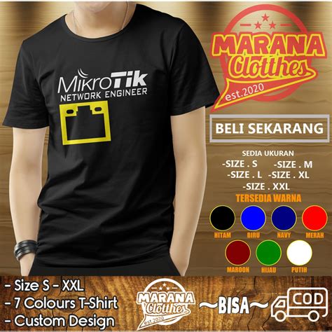 Jual Kaos Mikrotik Network Engineer Baju Perusahaan Shopee Indonesia