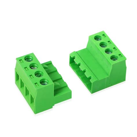 GINTOOYUN 5 Sets Phoenix Connector 4 Pin, 2EDGRK 4-Pole 5.08 mm