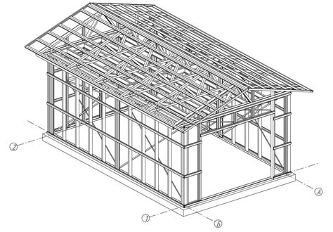 Сборный гараж купить в СПб. Построить каркасный гараж из металлопрофиля