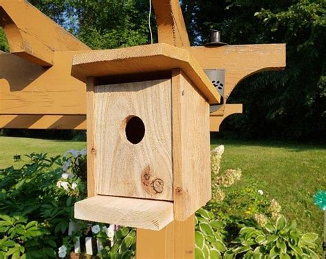 Custom Made Bird House Using Repurposed Wine Corks And Etsy