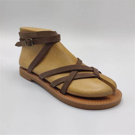 Mens Closed Toe Sandals - Leather Sandals by Pagonis Greek Sandals