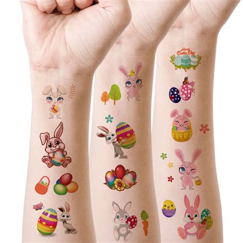 Ovo E Remoso Para Tatuagem - Desenhos-Animados-de-P-scoa-Tatuagem-Tempor-ria-Etiqueta-Coelho-e-Ovo ...