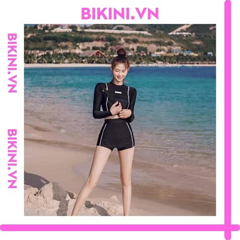 Mua BIKINI LOẠI ĐẸP Đồ bơi nữ mảnh áo dài tay chống nắng chống tia UV tuyệt đối Bộ tập GYM