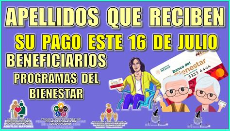 Pago bienestar para las personas con discapacidad ya sabes que día