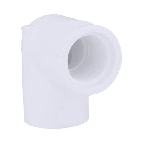 Charlotte Pipe 1 In Pvc Schedule 40 90 Degree S X Fip Elbow Fitting Pvc023011000hd The Home Depot