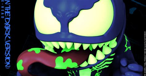 Venom Lights Up The Night With New Hot Toys GITD Cosbaby