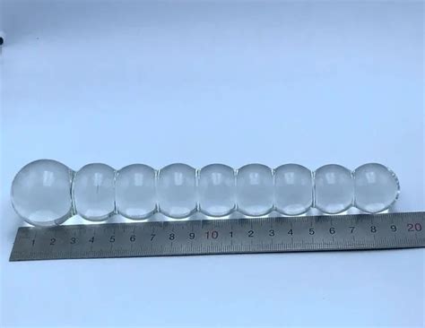 Pyrex Glass 9 Anal Beads Butt Plug Bola Grande Consolador De Cristal Grande Pene Pene Artificial
