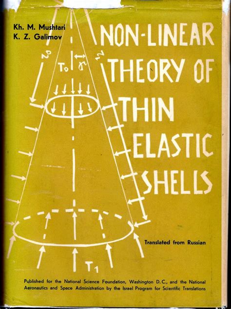 Non Linear Theory Of Thin Elastic Shells Mushtari Kh M Galimov K Z