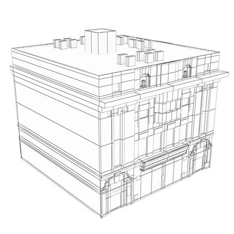 Building Collection 41 44 3d Model 75 3ds Fbx Obj Max Unknown