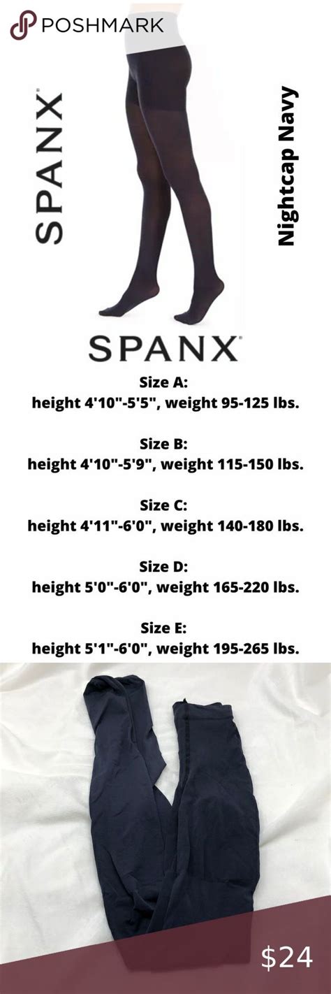 Spanx Tight End Luxe Shaping Tights Navy Size C Shaping Tights Spanx