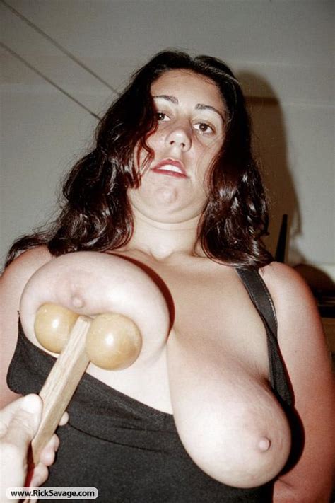 Tied Up Brunette Slut Gets Her Big Tits Squ XXX Dessert Picture 6