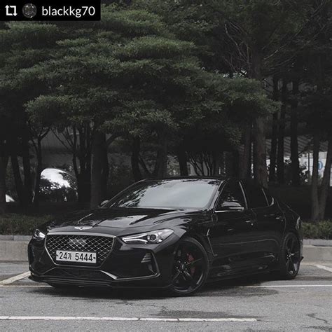 #RepostPlus @blackkg70 - - - - - - genesis g70 3.3t black . 흐린날 찍는 사진도 ...