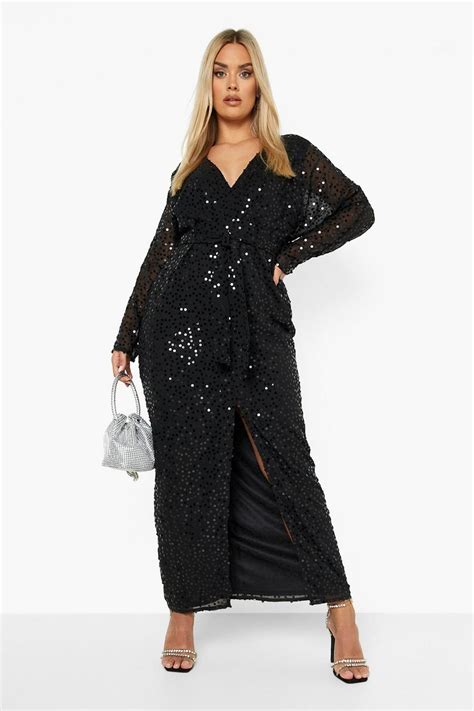 Plus Size Sequin Dress Plus Sequin Dresses Boohoo Usa