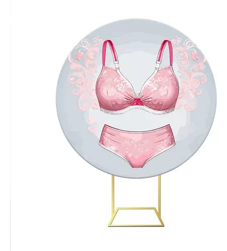 Painel De Festa Redondo D Tecido Ch De Lingerie M Parcelamento Sem Juros