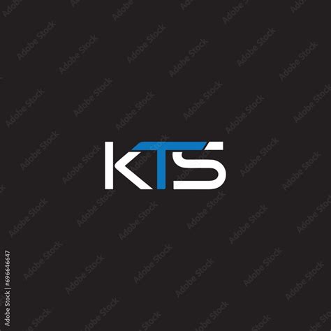 KTS logo. K T S design. White KTS letter. KTS, K T S letter logo design. Initial letter KTS ...