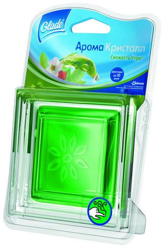 Glade освежитель воздуха арома кристалл, свежесть утра основной ...