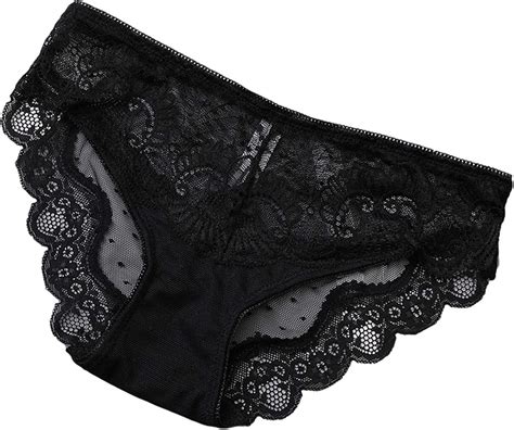 Women S Sexy Lace Transparent Panties Breathable Ultra Thin Soft Lace Hollow Lingerie Fashion