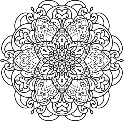 Outline Mandala Vector 11873834 Vector Art at Vecteezy