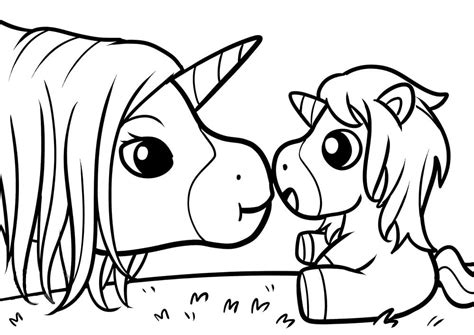Desenhos de Bebê Unicórnio para Colorir