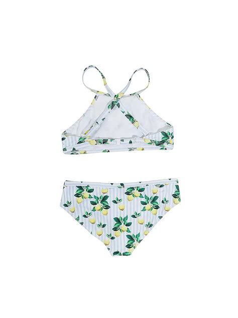HOT STUFF Mädchen High Neck Bikini Capri bunt