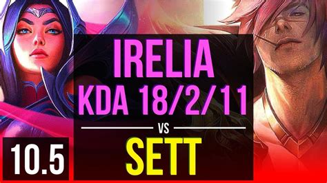 Irelia Vs Sett Top Early Solo Kills M Mastery Points Kda