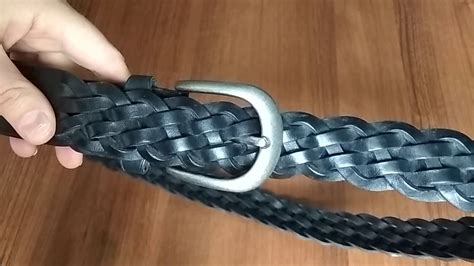 Ремень мужской кожаный черный плетеный под 👖 - YouTube