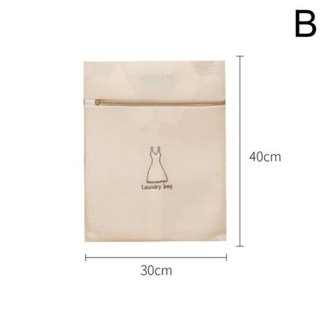 Couleur B Maille Zippée Lingerie Sac À Linge Machine à Laver La Saleté Prévention Sacs de