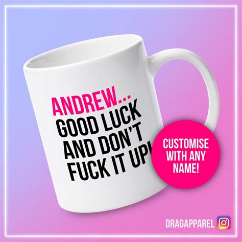 Custom Good Luck And Don T Fuck It Up Rupaul S Drag Race Queer Lgbt