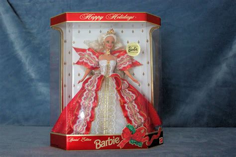 Vintage Happy Holidays Barbie Doll Blonde NRFB Etsy