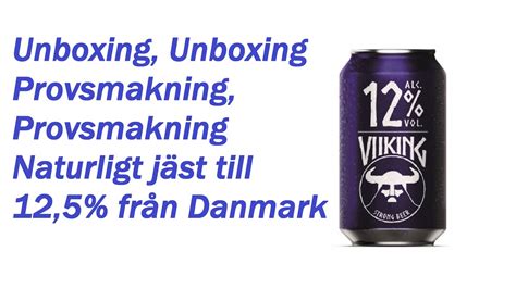 Unboxing Review Smakprovning Harboe Viiking Strong Beer 125 Youtube