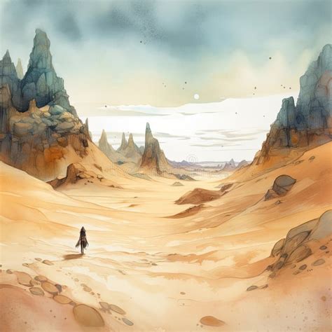 Desert Of Desolation Stock Illustration Illustration Of Devoid 301761547