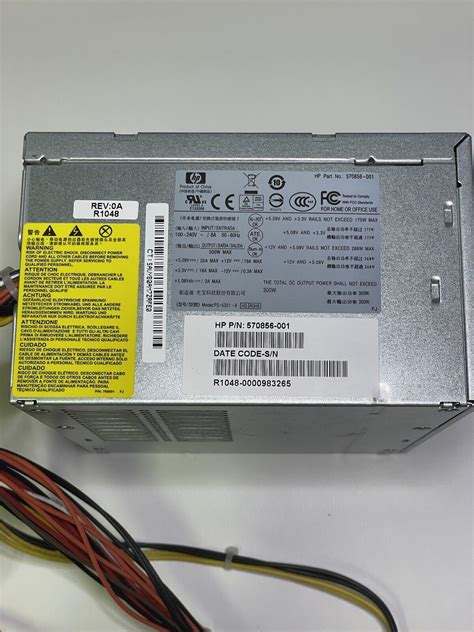HP Compaq HP-D3006A0 ATX 300W Power Supply Unit 570856-001 | eBay