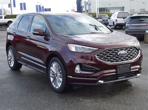 2021 Ford Edge Titanium Burgundy Velvet 20l Ecoboost® Engine Dams