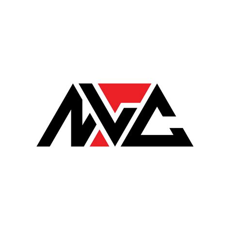 Nlc Triangle Letter Logo Design With Triangle Shape Nlc Triangle Logo