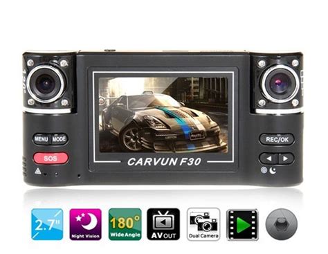 Carvun F30 HD Autó DVR kamera - Dual Lens - Leakcioztuk