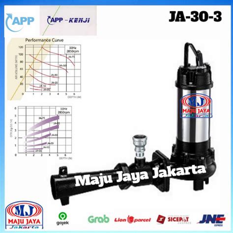 Jual Pompa SUBMERSIBLE Jet Aerator APP Kenji JA 30 3 2 2kw 3HP 3phase