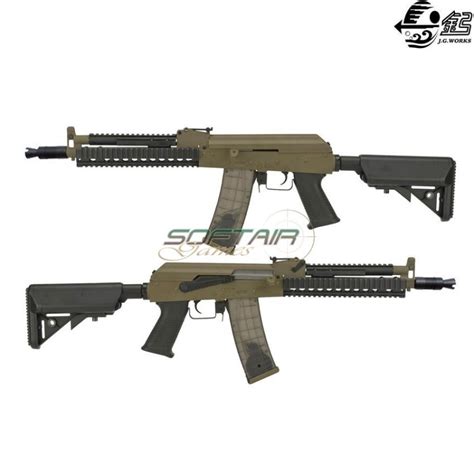 Electric Rifle Tactical Ak74 Ris Crane Tan Jing Gong Jg 6831c