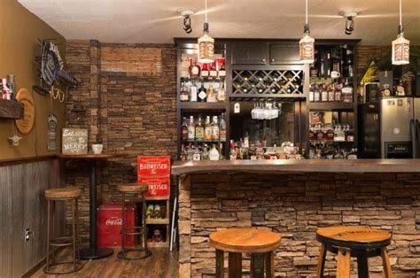 Stacked Stone Ideas For Home Design Creative Faux Panels Kitchen Rustic