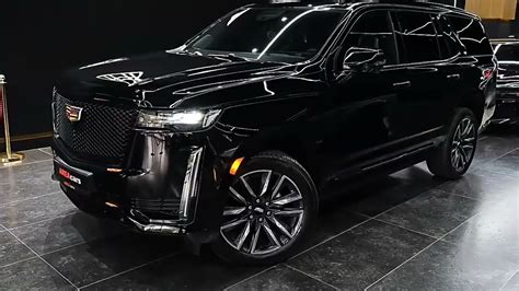 Beautiful Black Wild Cadilac Escalade 2024 Interior And Exterior