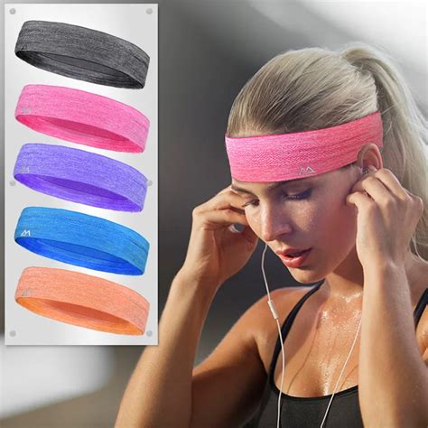 Maleroads Sport Headband Men Women Head Sweat Band Run Football Tennis