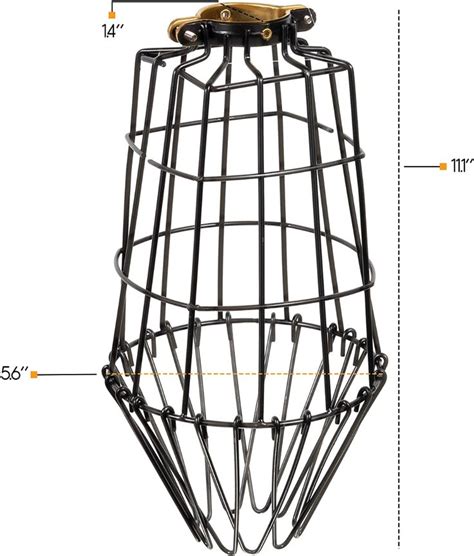 Artifactdesign Long Metal Wire Light Cage Guard For Pendant Lamps Diy