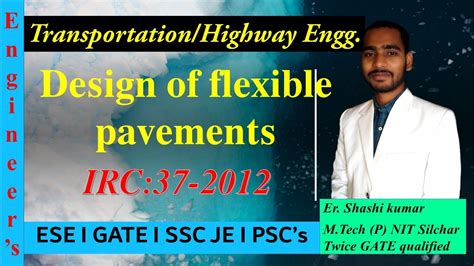 IRC 37 2012 Design Of Flexible Pavement CBR Method YouTube