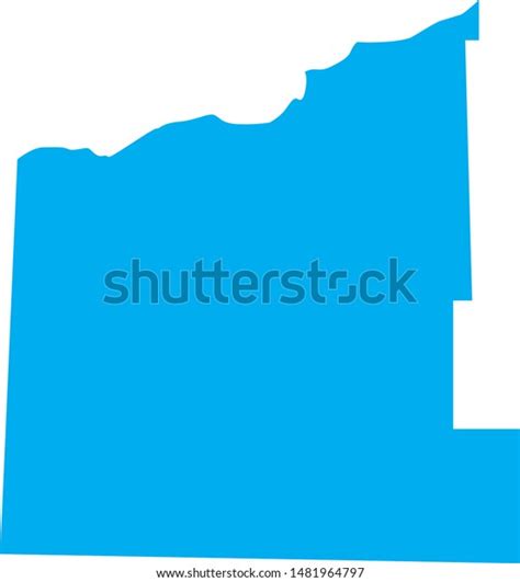 Haakon County Map State South Dakota Stock Vector Royalty Free