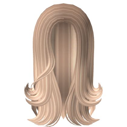 Long Straight To Wavy Hair In Blonde Roblox