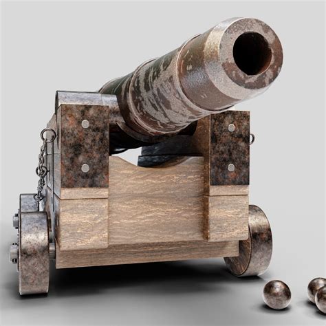 Medieval Cannon 3d Model Turbosquid 1984863
