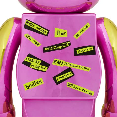 M H Nh Bearbrick Sex Pistols Never Mind The Bollocks Chrome Jordan