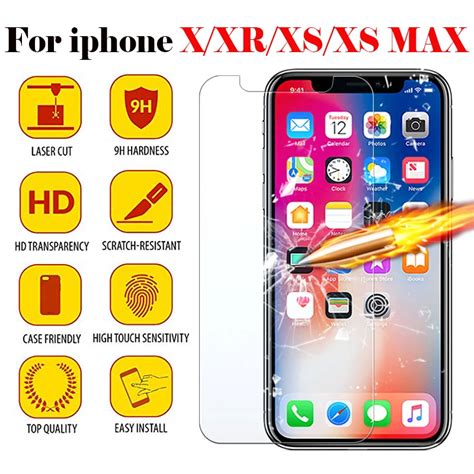 Для iphone x стеклянная защита экрана glas на iphone sx max i телефон ...