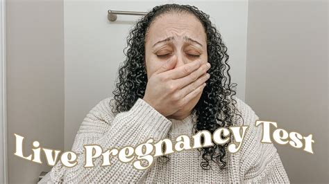 Live Pregnancy Test Reaction Finding Out Im Pregnant With Baby