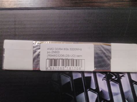 Оперативная память AMD DDR4 8Gb 3200MHz pc-25600 oem (R948G3206U2S-UO ...